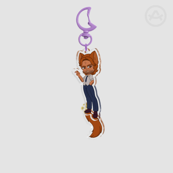Bigby Tail-wagging keychain