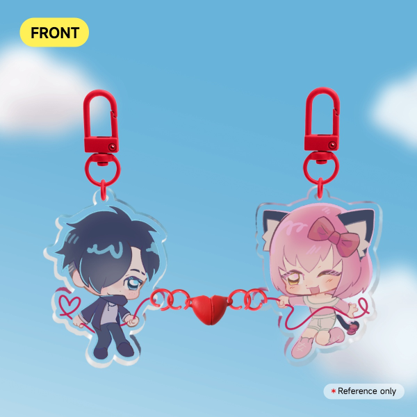 KC x Zane Fated Love - Acrylic Magnet Keychains