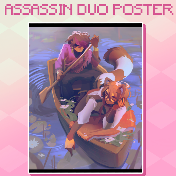 Ashswag and Ewron | Assassin Duo A4 Poster