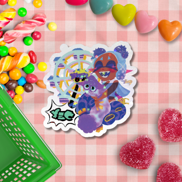 Summer Nights Team Theme Park Sticker
