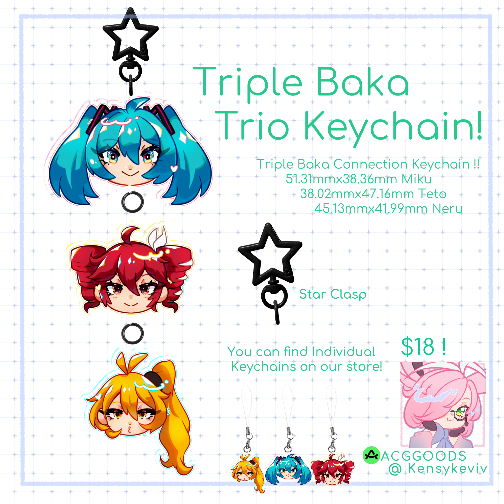 Connection Acrylic Keychains