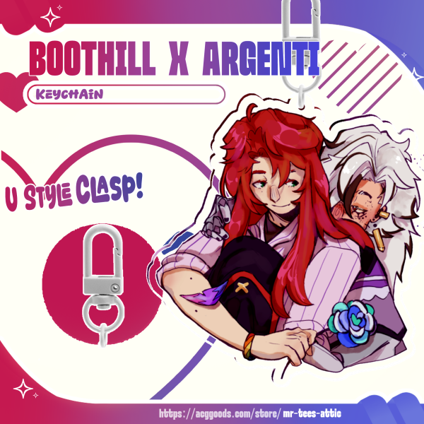 Argenti x Boothill Pride Keychain