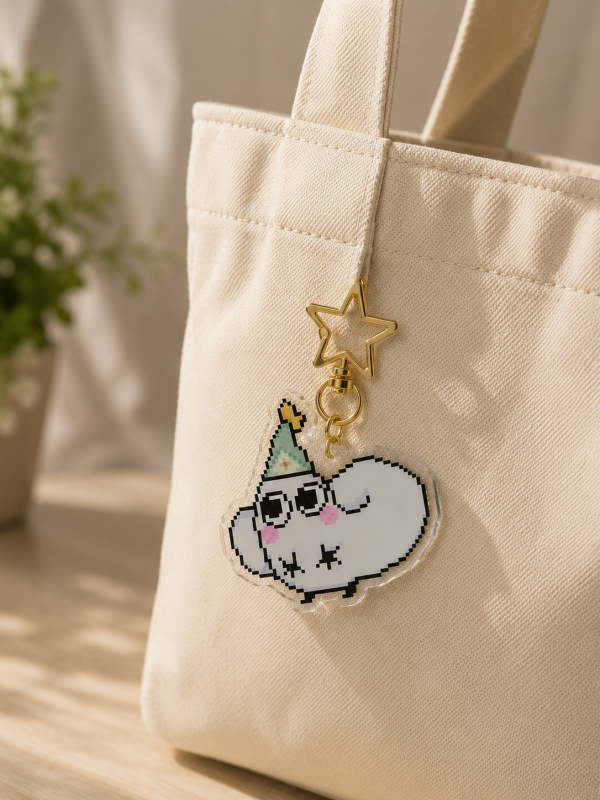 Brushbuddy Double-Sided Acrylic Keychain – Witch Hat Atelier 🪄