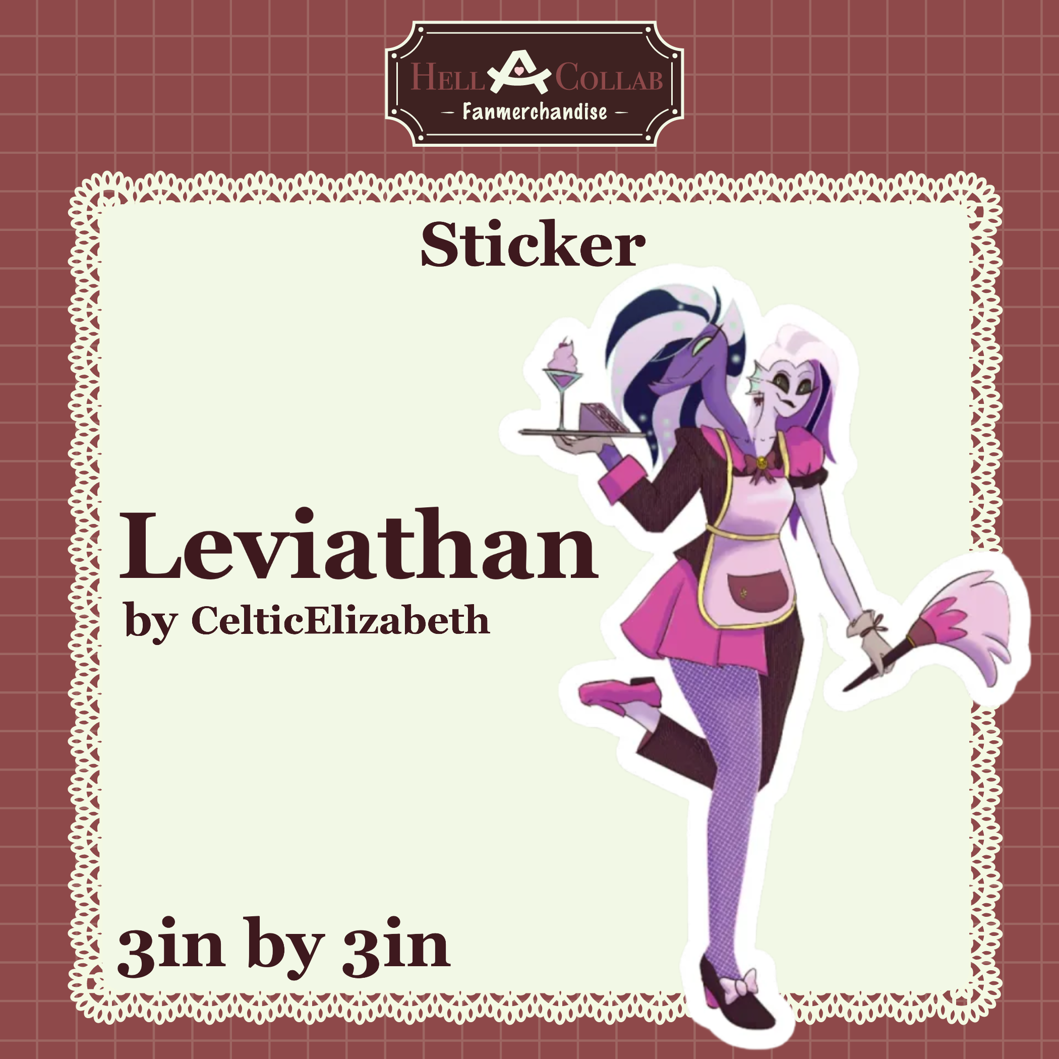 Leviathan - Sticker || Maid Cafe Hell-a-Collab