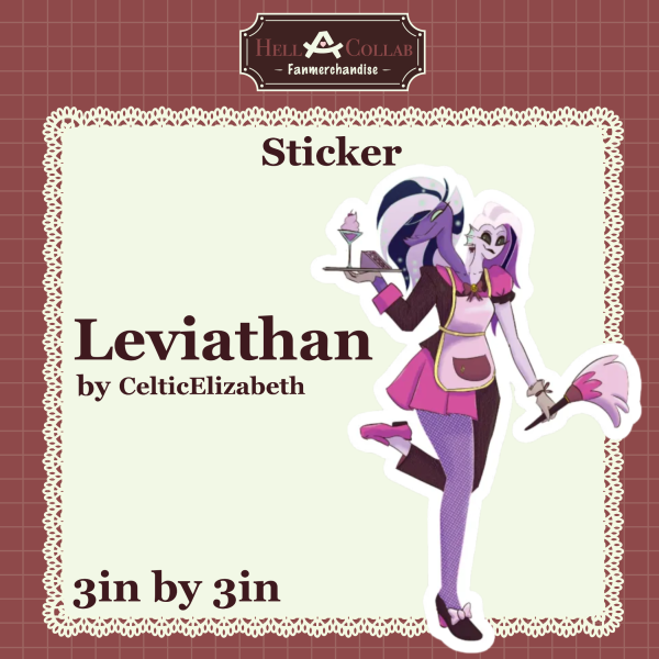 Leviathan - Sticker || Maid Cafe Hell-a-Collab