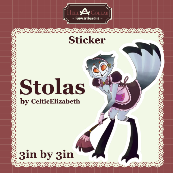 Stolas - Sticker || Maid Cafe Hell-a-Collab