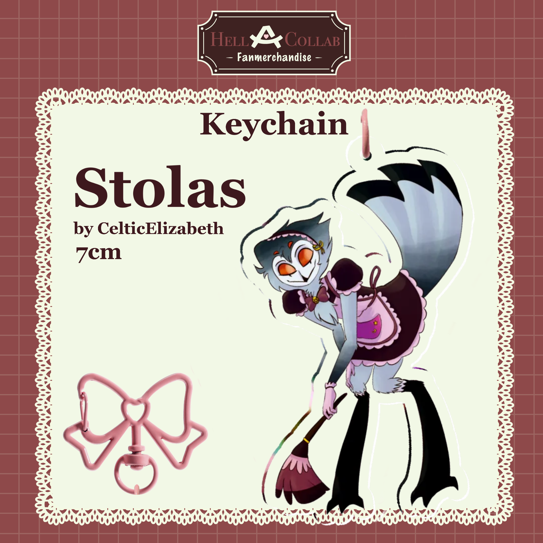 Stolas - Keychain || Maid Cafe Hell-a-Collab