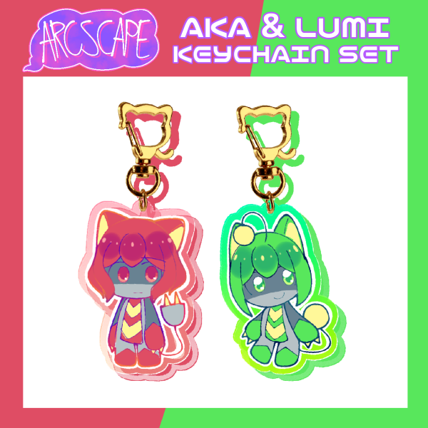 Aka & Lumi Keychain Set