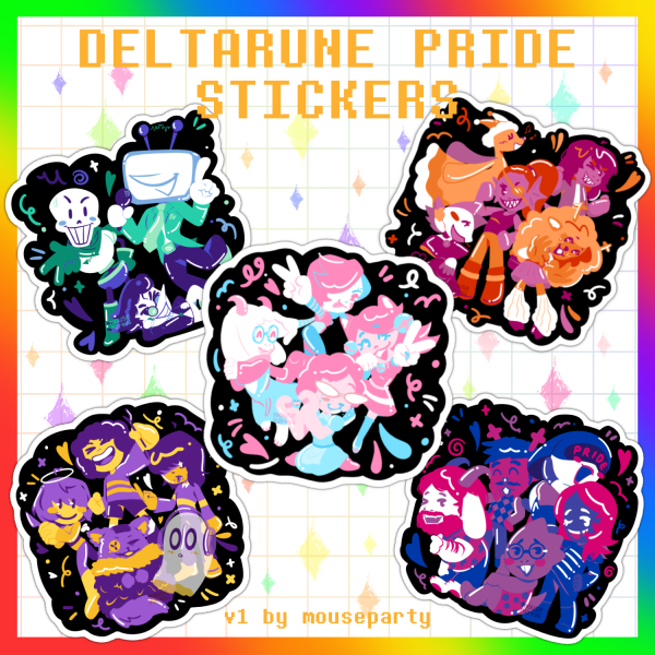 UTDR | Undertale/Deltarune Pride Sticker Set