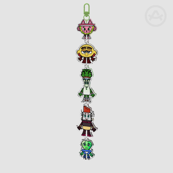 Food Pyramid Keychain