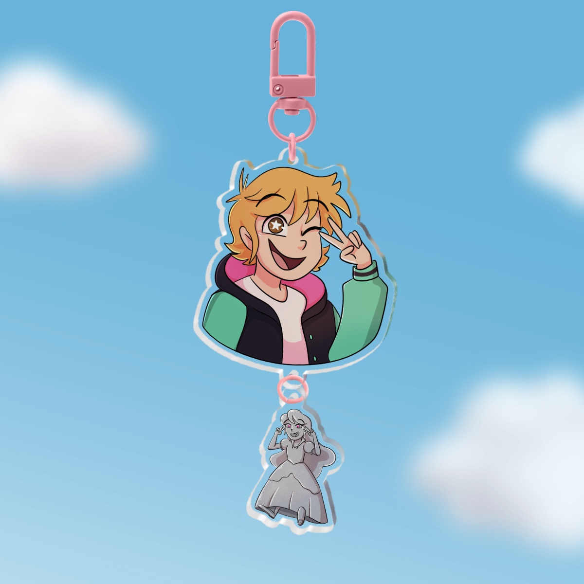 Chase+Silver Connection Keychain