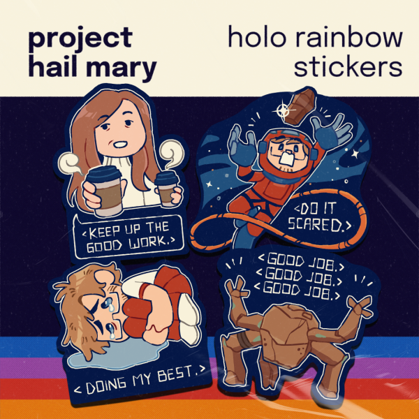 Project Hail Mary Motivational Stickers