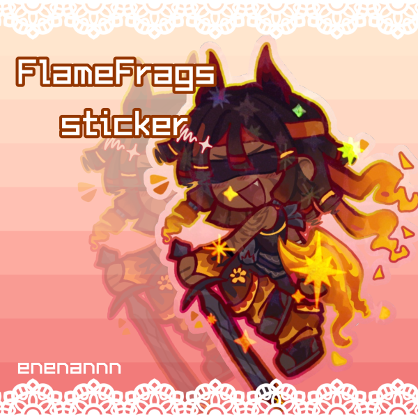 FlameFrags Die Cut Sticker