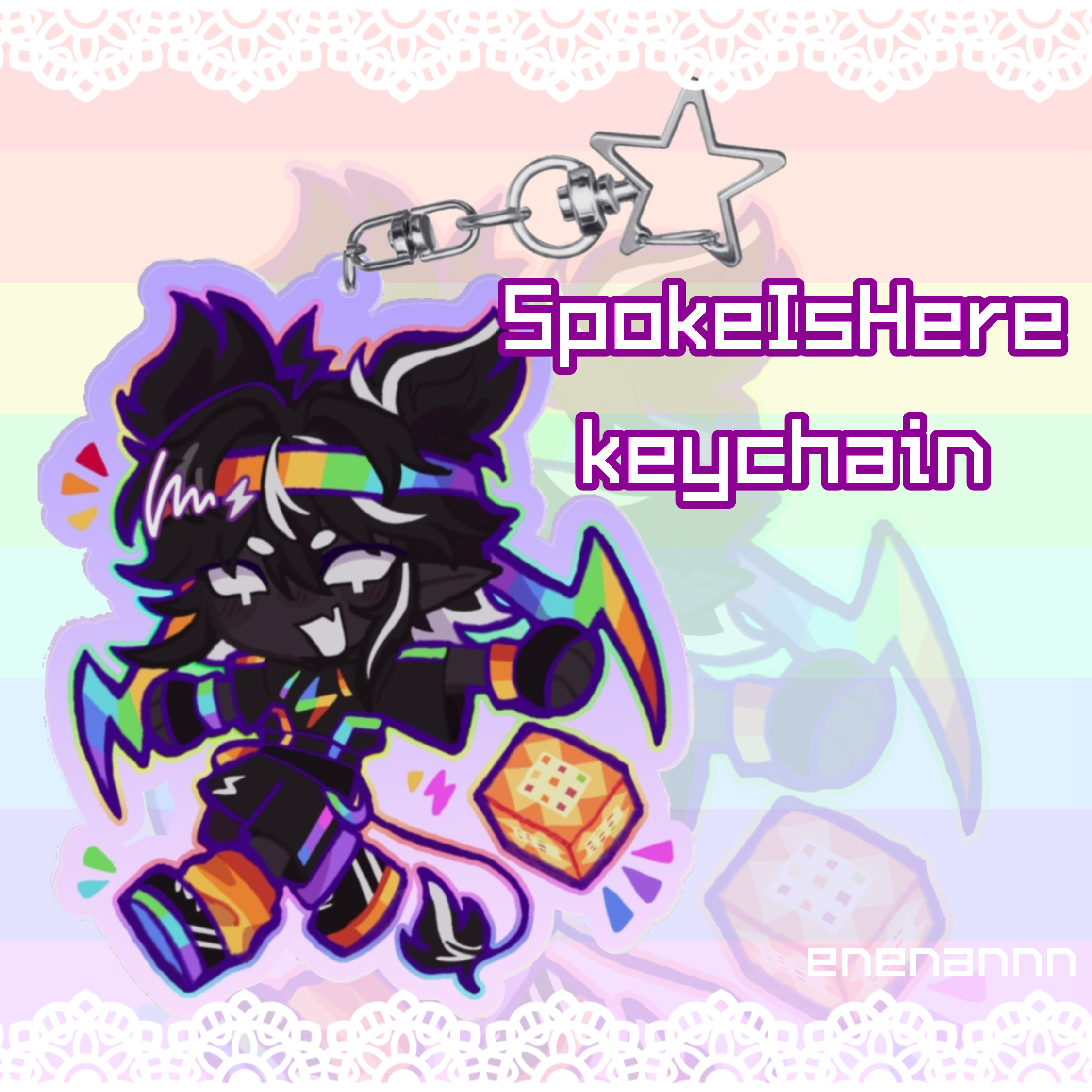 SpokeIsHere Acrylic Keychain