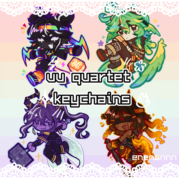 Unstable Universe Quartet Acrylic Keychains