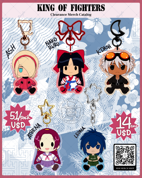 SNK KING OF FIGHTERS - 1st Batch Acrylic Charms