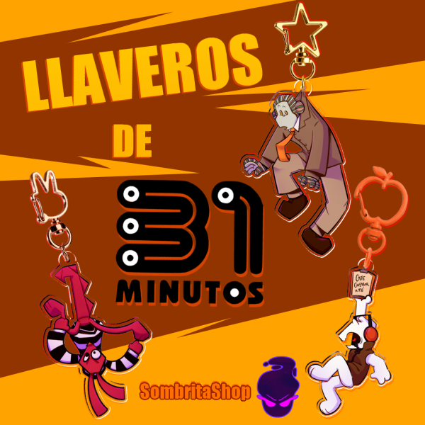 Tulio Bodoque y Juanin de 31 minutos Acrylic Keychains