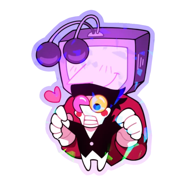 Tenna and little Spammy Sticker