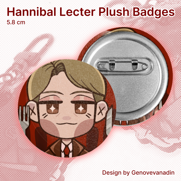 Hannibal Lecter Plush Badges