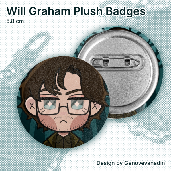 Will Graham Plush Badges