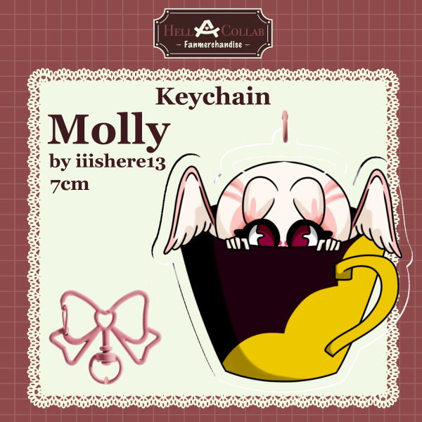 Molly | Acrylic Keychain | HellACollab Maid Café