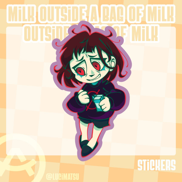 Milk sticker [Milk Outside A Bag Of]