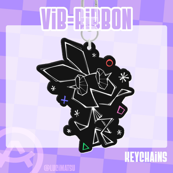Vibri keychain [Vib-Ribbon]