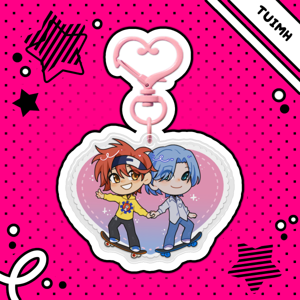 Reki x Langa ◆ Epoxy Clear Acrylic Keychain