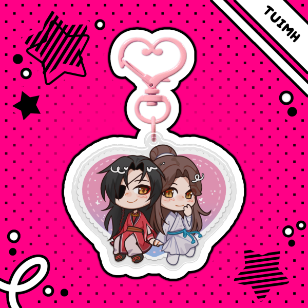 Xie Lian x Hua Cheng ◆ Epoxy Clear Acrylic Keychains