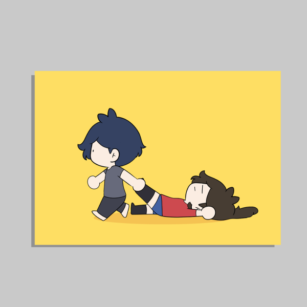 Lazy Puddle A5 Art Print