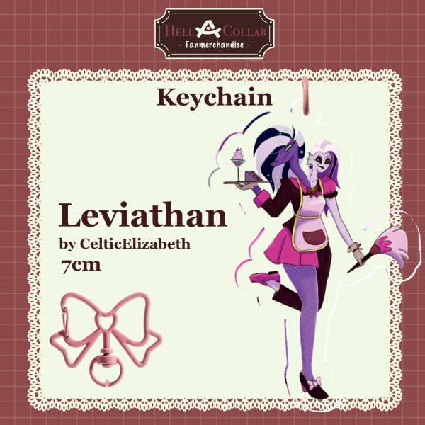 Leviathan - Keychain || Maid Cafe Hell-a-Collab