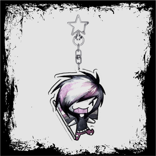 Demigirl Flag Keychain