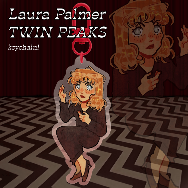 LAURA PALMER twin peaks keychain