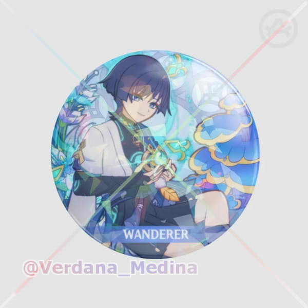 Windblume Wanderer/Scaramouche Round Badge