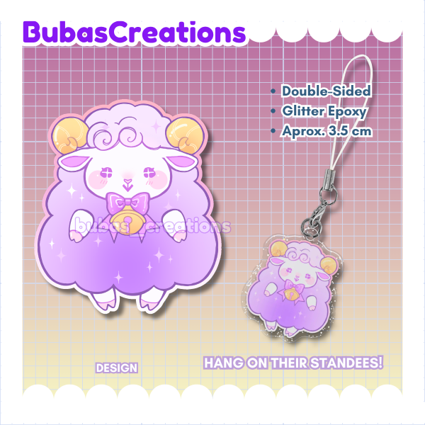 Obey Me! Sheep MC Phone Charm/Keychain Companion