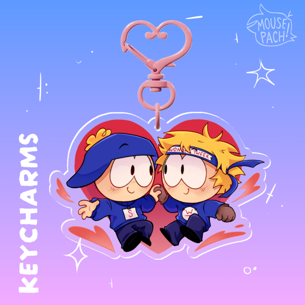 SuperAtack Creek || Clear Acrylic keychain