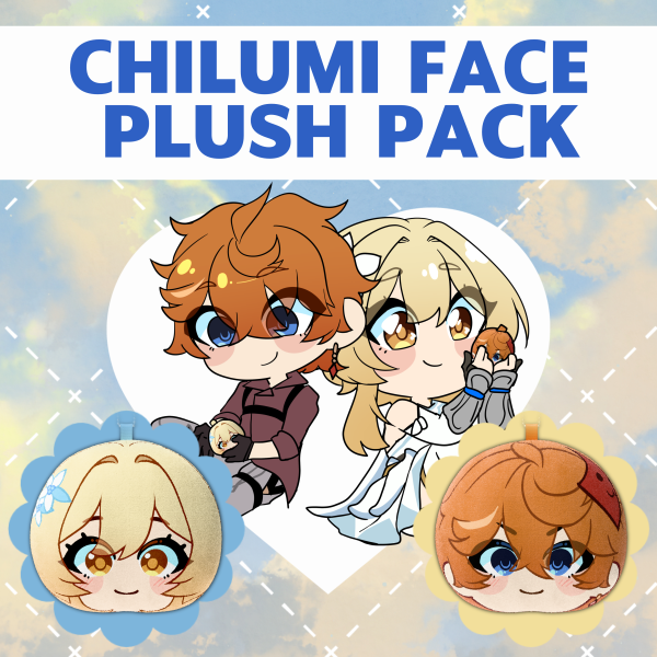 Chilumi【GI】| Face Plush Keychain