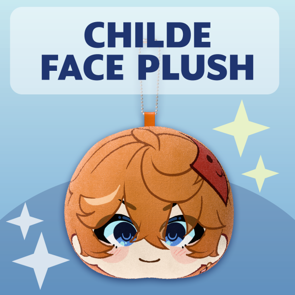 Childe【GI】| Face Plush Keychain