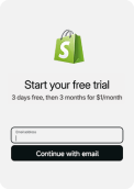 Create your Shopify account