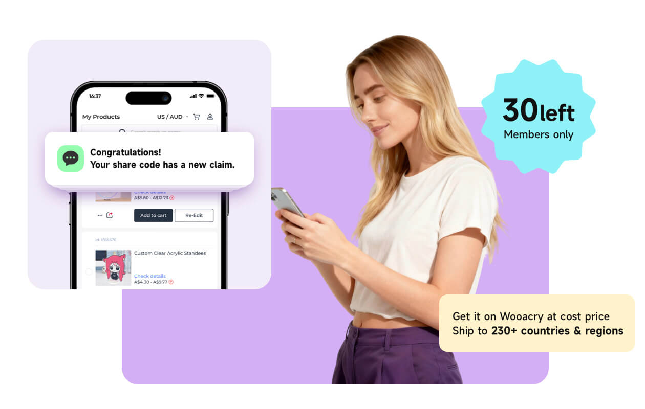 Share to Artists or Creators - Wooacry