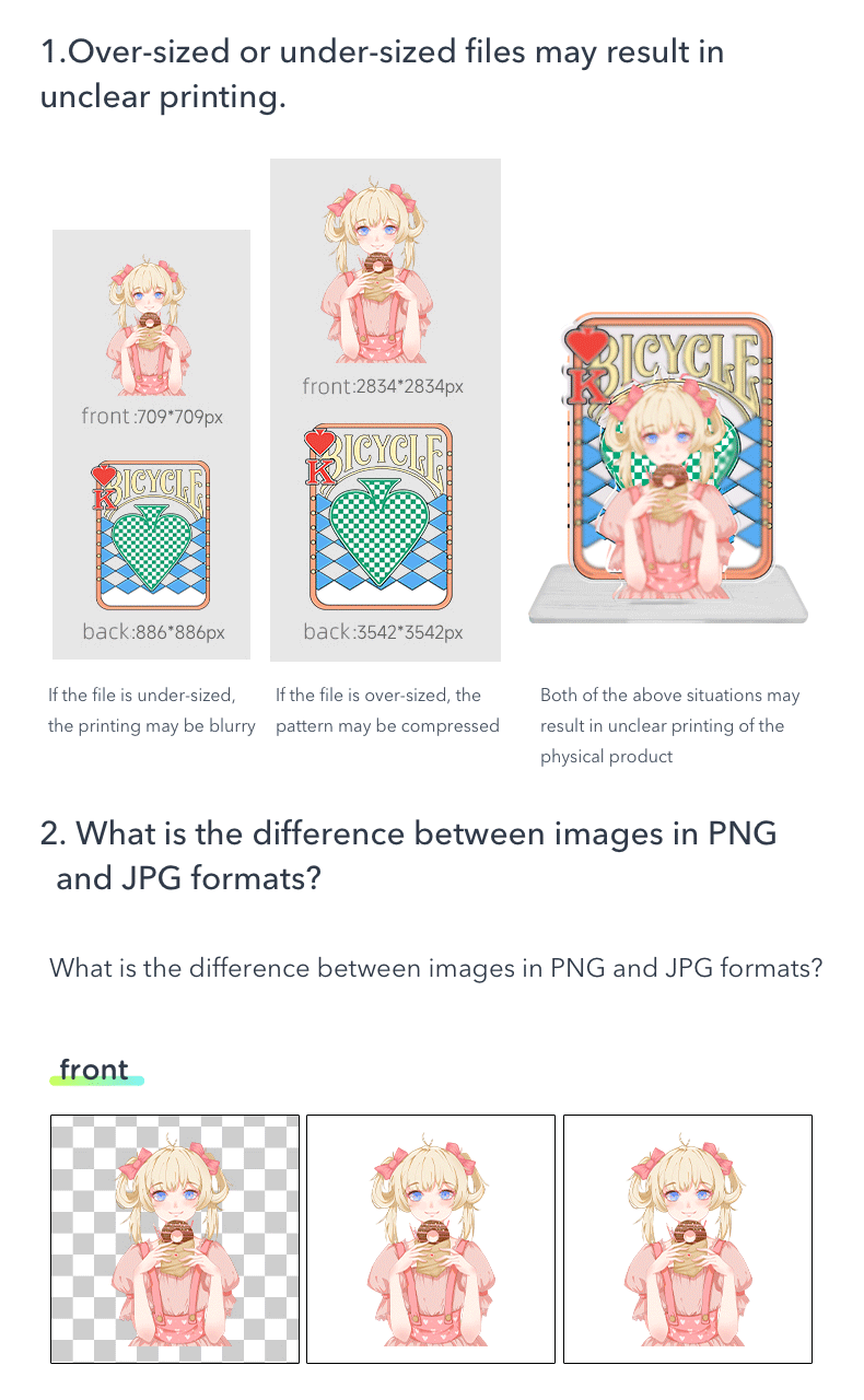 Custom Single Insert Acrylic Standees - Wooacry old version