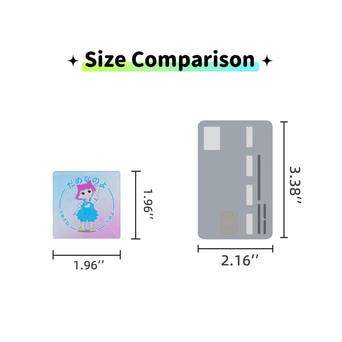 Custom Square Fridge Magnets - Wooacry